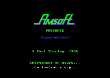Quack (F) (1986) [Logistrad] screen shot title